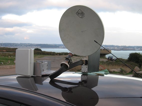 9cm patch antenna alongside the 3cm system 